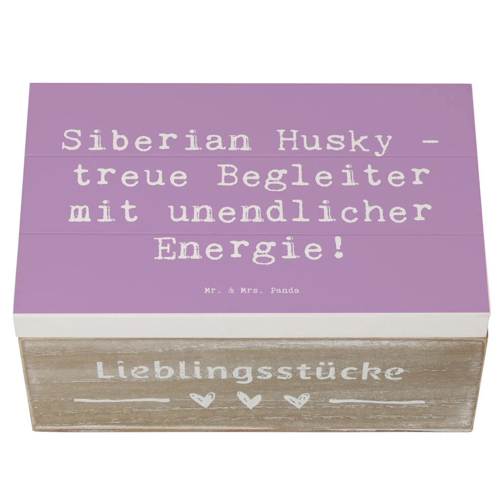 Wooden chest Saying Siberian Husky - treue Begleiter mit unendlicher Energie! XXL, Schatzkiste, Erinnerungskiste, Schatulle, Geschenkdose, Geschenkbox, Truhe, Holzkiste, Kiste, Erinnerungsbox, Aufbewahrungsbox, Dekokiste, Hund, Hunderasse, Rassehund, Hundebesitzer, Geschenk, Tierfreund, Schenken, Welpe
