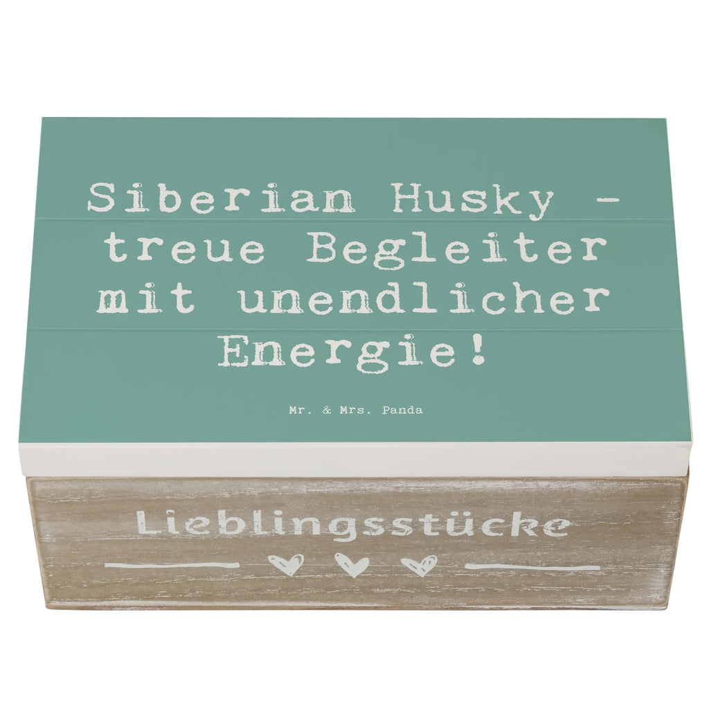 Wooden chest Saying Siberian Husky - treue Begleiter mit unendlicher Energie! XXL, Schatzkiste, Erinnerungskiste, Schatulle, Geschenkdose, Geschenkbox, Truhe, Holzkiste, Kiste, Erinnerungsbox, Aufbewahrungsbox, Dekokiste, Hund, Hunderasse, Rassehund, Hundebesitzer, Geschenk, Tierfreund, Schenken, Welpe