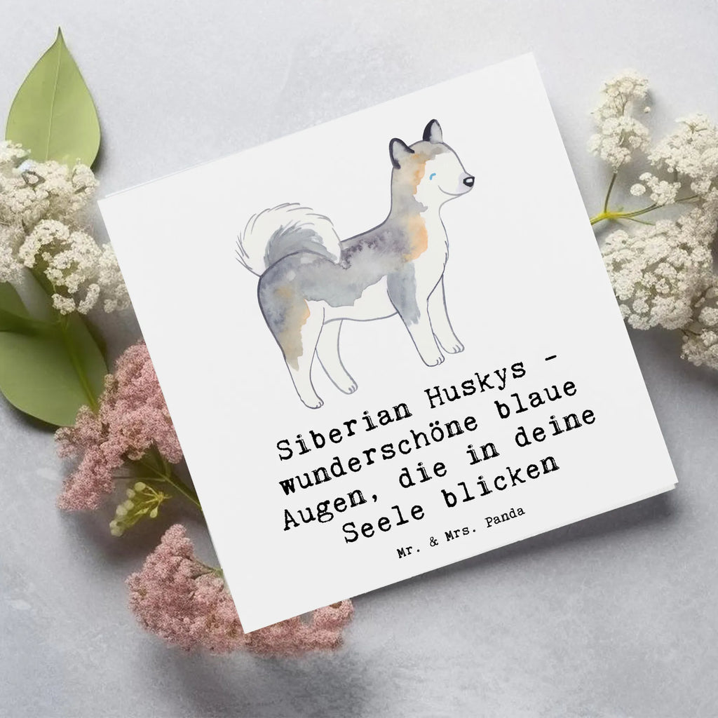 Deluxe Karte Siberian Husky Augenzauber Grußkarte, Einladungskarte, Klappkarte, Hochwertige Grußkarte, Hochzeitskarte, Karte, Hochwertige Klappkarte, Glückwunschkarte, Geburtstagskarte, Hund, Hunderasse, Rassehund, Hundebesitzer, Geschenk, Tierfreund, Schenken, Welpe