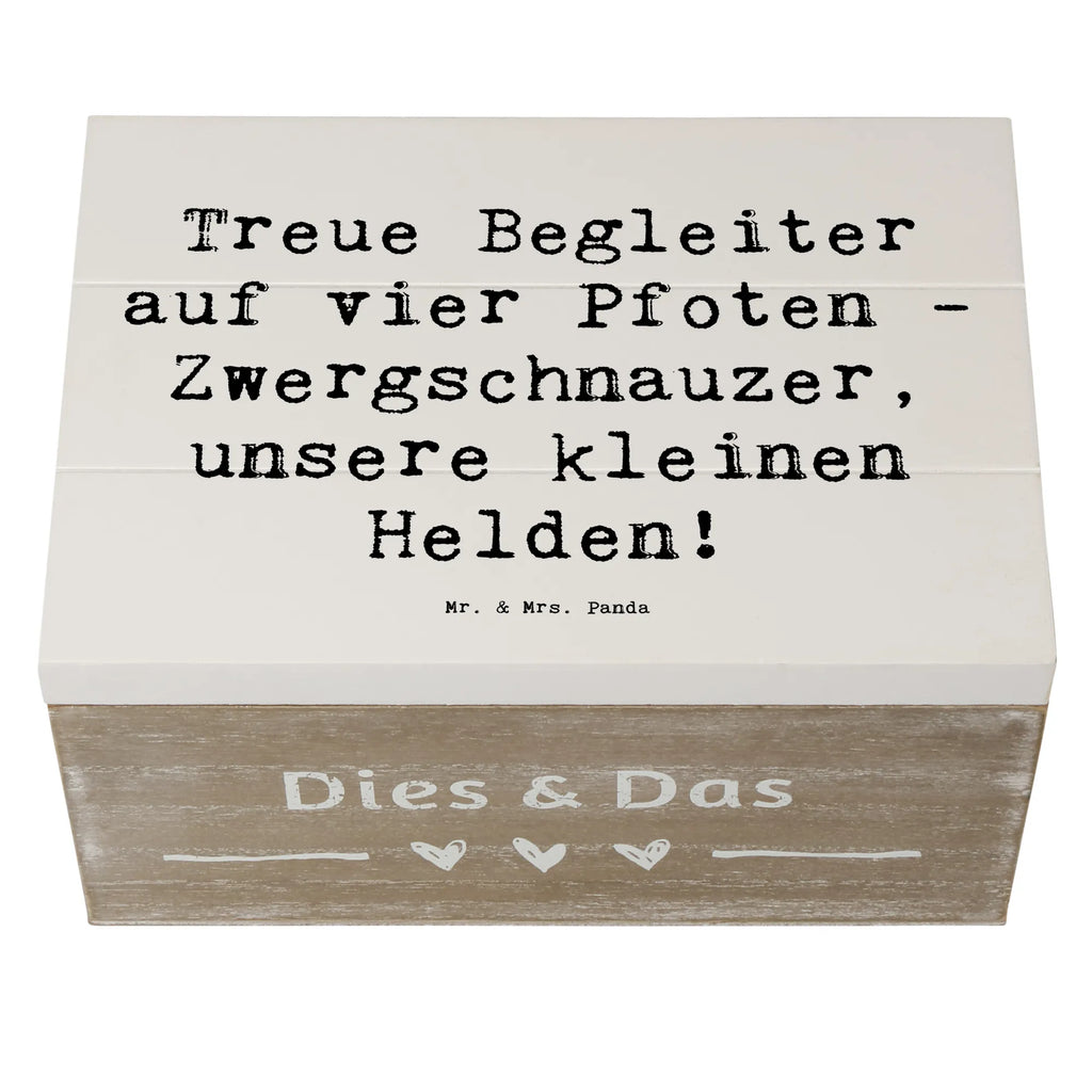 Wooden chest Saying Treue Begleiter auf vier Pfoten - Zwergschnauzer, unsere kleinen Helden! Aufbewahrungsbox, Erinnerungskiste, Erinnerungsbox, Holzkiste, Geschenkbox, Schatzkiste, Geschenkdose, Dekokiste, Truhe, Kiste, XXL, Schatulle, Hund, Hunderasse, Rassehund, Hundebesitzer, Geschenk, Tierfreund, Schenken, Welpe