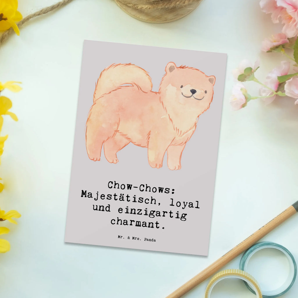 Postkarte Chow-Chow Charme Einladung, Einladungskarte, Geschenkkarte, Postkarte, Ansichtskarten, Karte, Einladungskarten Geburtstag, Geburtstagskarte, Grußkarte, Einladung Geburtstag, Ansichtskarte, Dankeskarte, Hund, Hunderasse, Rassehund, Hundebesitzer, Geschenk, Tierfreund, Schenken, Welpe