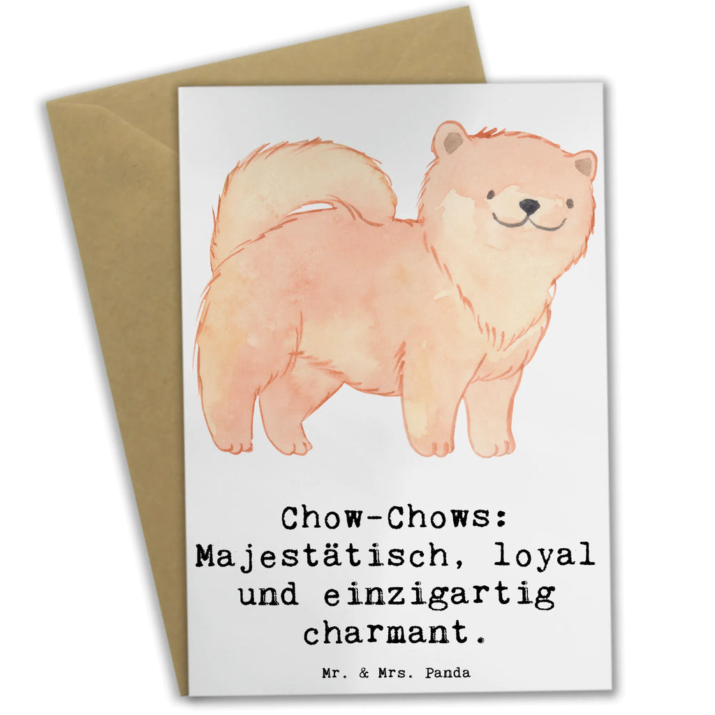 Grußkarte Chow-Chow Charme Ansichtskarten, Geburtstagskarte, Grußkarte, Klappkarte, Einladungskarte, Karte, Glückwunschkarte, Hochzeitskarte, Hund, Hunderasse, Rassehund, Hundebesitzer, Geschenk, Tierfreund, Schenken, Welpe