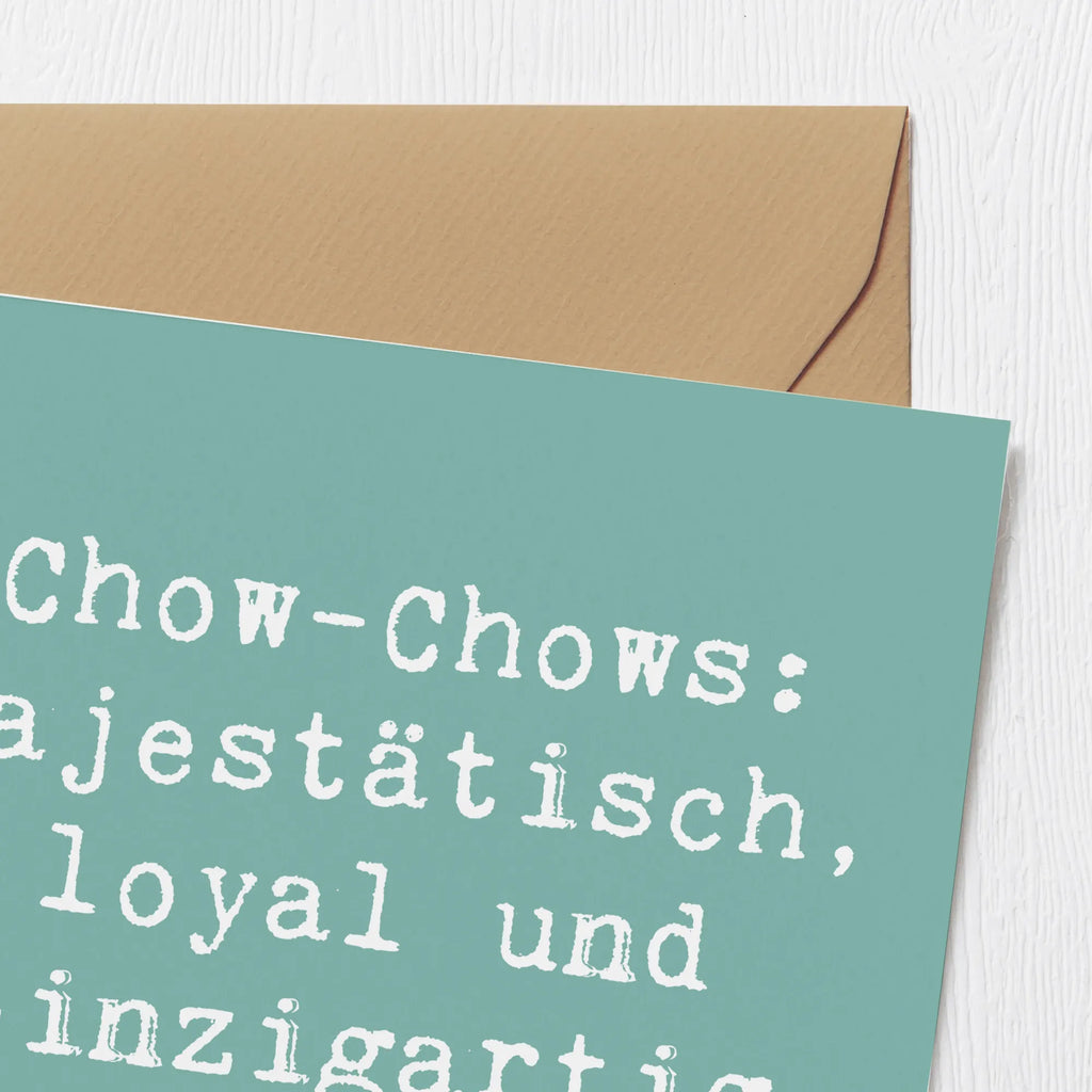 Deluxe Karte Spruch Chow-Chow Charme Geburtstagskarte, Hochzeitskarte, Hochwertige Grußkarte, Klappkarte, Hochwertige Klappkarte, Karte, Glückwunschkarte, Einladungskarte, Grußkarte, Hund, Hunderasse, Rassehund, Hundebesitzer, Geschenk, Tierfreund, Schenken, Welpe