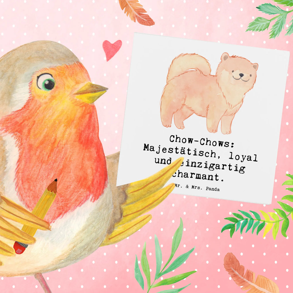 Deluxe Karte Chow-Chow Charme Geburtstagskarte, Grußkarte, Karte, Glückwunschkarte, Hochwertige Grußkarte, Klappkarte, Hochzeitskarte, Einladungskarte, Hochwertige Klappkarte, Hund, Hunderasse, Rassehund, Hundebesitzer, Geschenk, Tierfreund, Schenken, Welpe