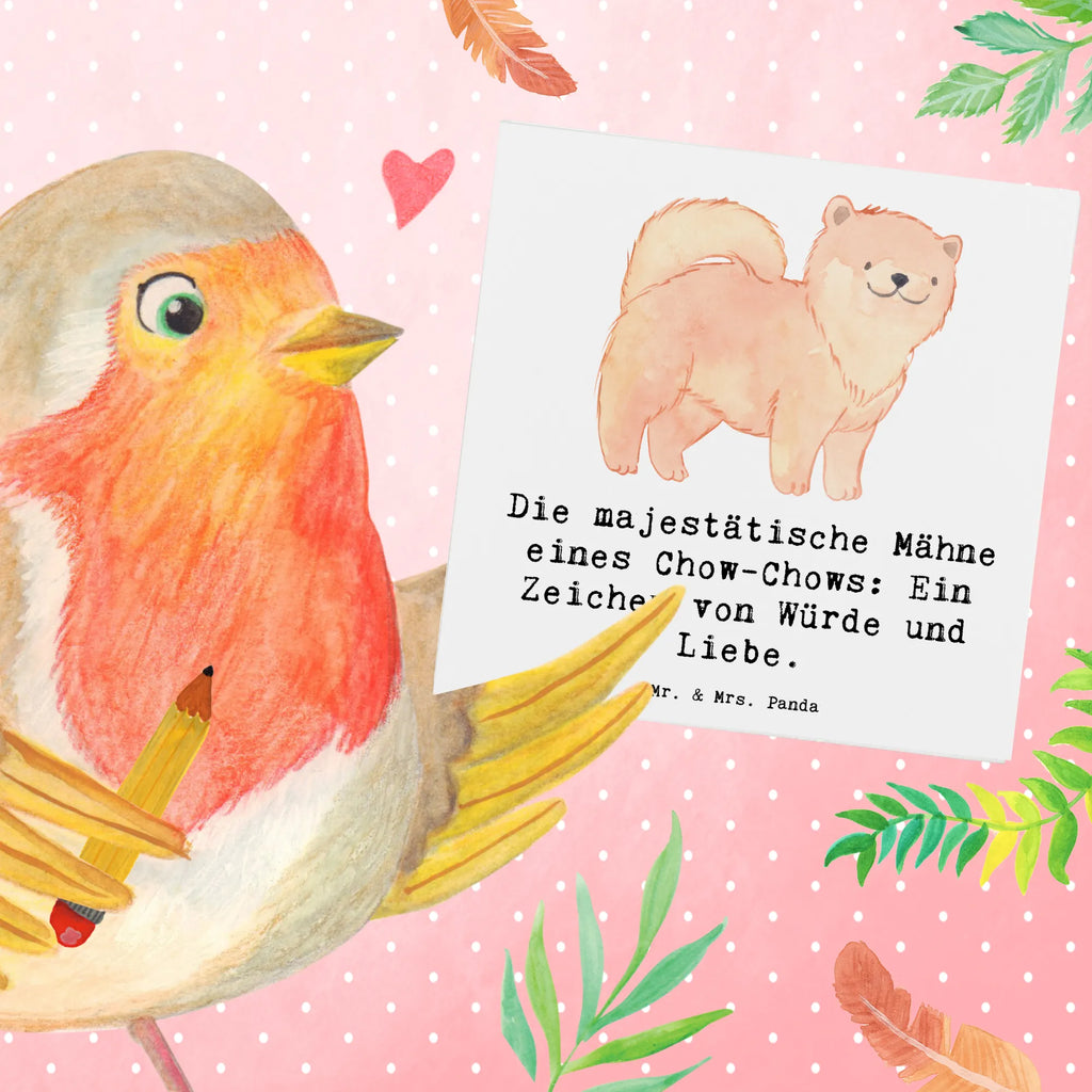 Deluxe Karte Chow-Chow Mähne Einladungskarte, Karte, Glückwunschkarte, Hochwertige Klappkarte, Hochzeitskarte, Geburtstagskarte, Hochwertige Grußkarte, Grußkarte, Klappkarte, Hund, Hunderasse, Rassehund, Hundebesitzer, Geschenk, Tierfreund, Schenken, Welpe