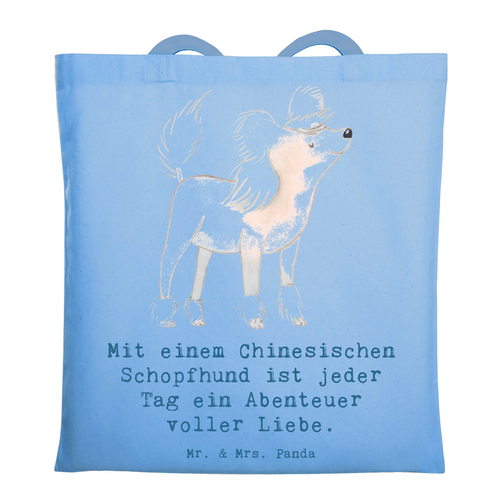 Tragetasche Chinesischer Schopfhund Abenteuer Umhängetasche, Tasche, Beuteltasche, Stoffbeutel, Beutel, Tragetasche, Laptoptasche, Jutetasche, Jutebeutel, Schultertasche, Strandtasche, Badetasche, Stofftasche, Einkaufstasche, Shopper, Einkaufstüte, Hund, Hunderasse, Rassehund, Hundebesitzer, Geschenk, Tierfreund, Schenken, Welpe