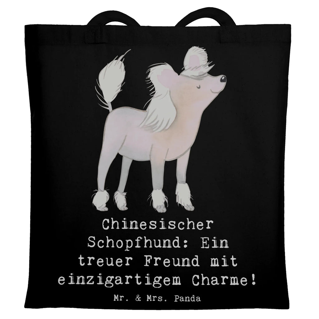 Tote bag Chinesischer Schopfhund: Ein treuer Freund mit einzigartigem Charme! Shopper, Einkaufstasche, Einkaufstüte, Stoffbeutel, Strandtasche, Umhängetasche, Beutel, Schultertasche, Jutebeutel, Stofftasche, Beuteltasche, Laptoptasche, Tasche, Tragetasche, Badetasche, Jutetasche, Hund, Hunderasse, Rassehund, Hundebesitzer, Geschenk, Tierfreund, Schenken, Welpe