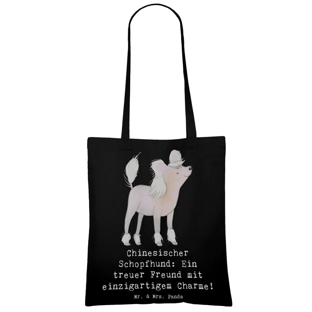 Tote bag Chinesischer Schopfhund: Ein treuer Freund mit einzigartigem Charme! Shopper, Einkaufstasche, Einkaufstüte, Stoffbeutel, Strandtasche, Umhängetasche, Beutel, Schultertasche, Jutebeutel, Stofftasche, Beuteltasche, Laptoptasche, Tasche, Tragetasche, Badetasche, Jutetasche, Hund, Hunderasse, Rassehund, Hundebesitzer, Geschenk, Tierfreund, Schenken, Welpe
