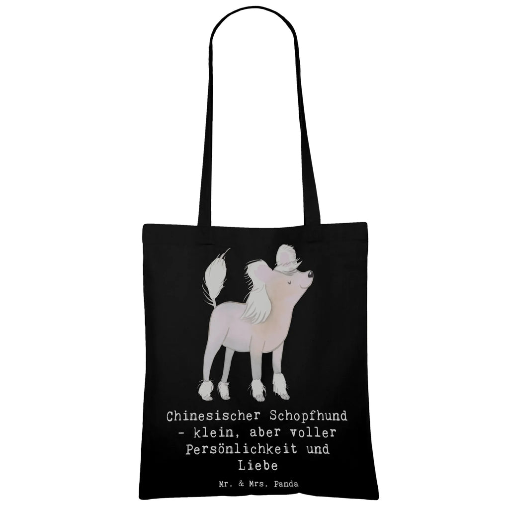 Tote bag Chinesischer Schopfhund - klein, aber voller Persönlichkeit und Liebe Jutebeutel, Beuteltasche, Strandtasche, Laptoptasche, Einkaufstüte, Jutetasche, Stofftasche, Beutel, Badetasche, Tragetasche, Schultertasche, Stoffbeutel, Umhängetasche, Shopper, Einkaufstasche, Tasche, Hund, Hunderasse, Rassehund, Hundebesitzer, Geschenk, Tierfreund, Schenken, Welpe