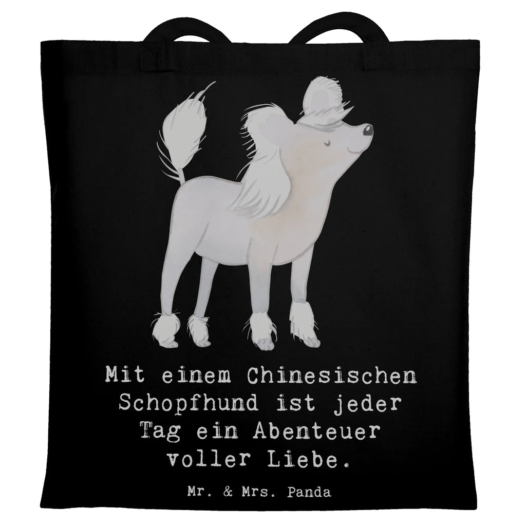 Tragetasche Chinesischer Schopfhund Abenteuer Umhängetasche, Tasche, Beuteltasche, Stoffbeutel, Beutel, Tragetasche, Laptoptasche, Jutetasche, Jutebeutel, Schultertasche, Strandtasche, Badetasche, Stofftasche, Einkaufstasche, Shopper, Einkaufstüte, Hund, Hunderasse, Rassehund, Hundebesitzer, Geschenk, Tierfreund, Schenken, Welpe