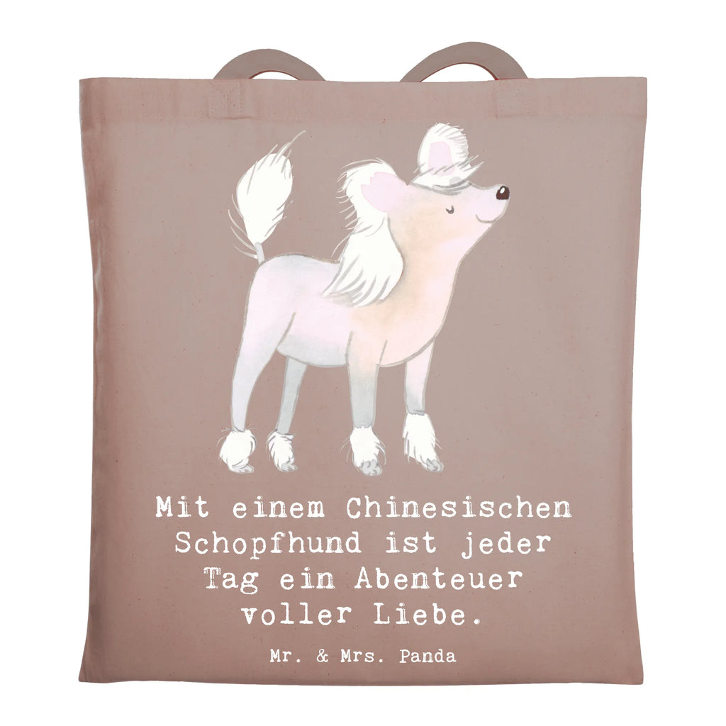 Tragetasche Chinesischer Schopfhund Abenteuer Umhängetasche, Tasche, Beuteltasche, Stoffbeutel, Beutel, Tragetasche, Laptoptasche, Jutetasche, Jutebeutel, Schultertasche, Strandtasche, Badetasche, Stofftasche, Einkaufstasche, Shopper, Einkaufstüte, Hund, Hunderasse, Rassehund, Hundebesitzer, Geschenk, Tierfreund, Schenken, Welpe