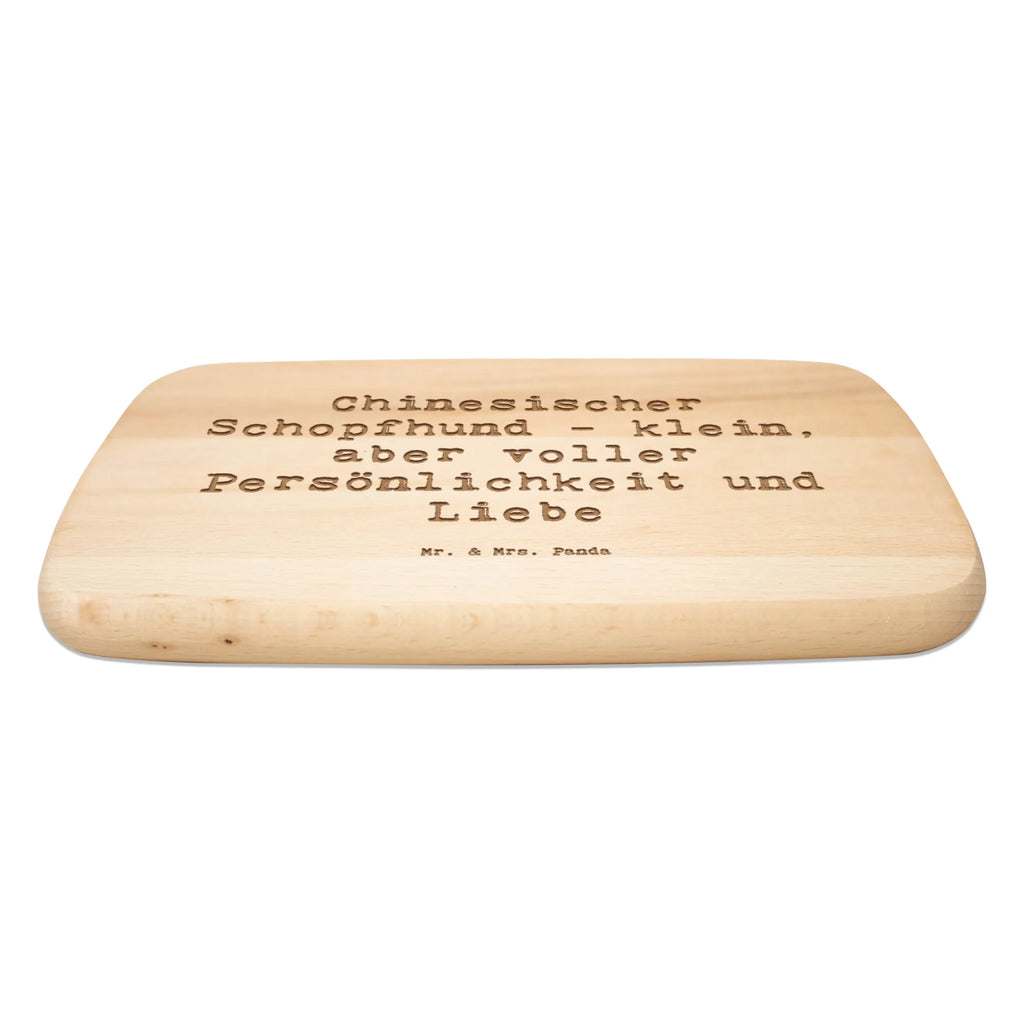 Śniadaniowa deska Przysłowie Chinesischer Schopfhund - klein, aber voller Persönlichkeit und Liebe Pies, rasa psa, pies rasowy, właściciel psa, prezent, miłośnik zwierząt, dawanie, szczeniak