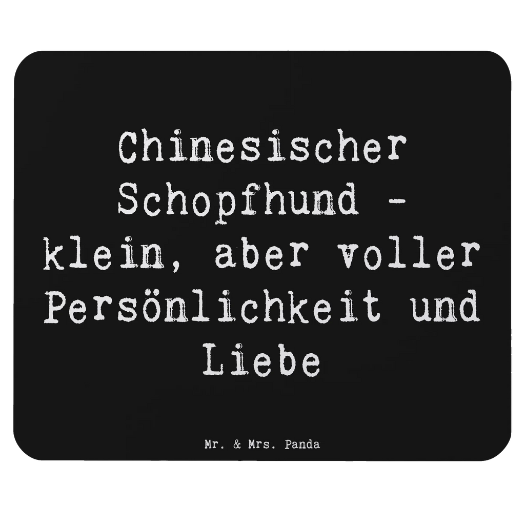 Mouse mat Saying Chinesischer Schopfhund - klein, aber voller Persönlichkeit und Liebe Büroausstattung, Mousepad, Einzigartiges Mauspad, Mauspad Büro, PC Zubehör, Computer zubehör, Mausunterlage, Arbeitszimmer, Designer Mauspad, Mauspad, Hund, Hunderasse, Rassehund, Hundebesitzer, Geschenk, Tierfreund, Schenken, Welpe
