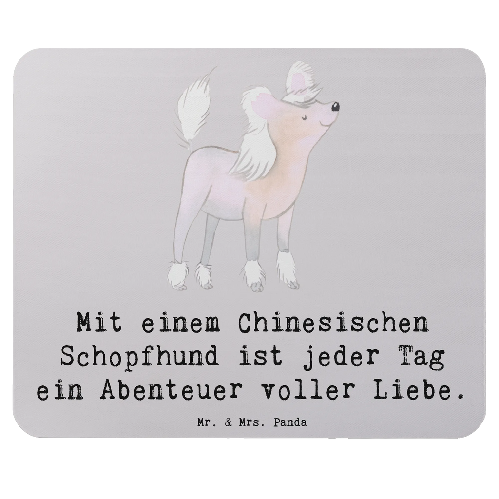 Mouse mat Mit einem Chinesischen Schopfhund ist jeder Tag ein Abenteuer voller Liebe. Designer Mauspad, Mousepad, Mauspad, Einzigartiges Mauspad, Arbeitszimmer, Mauspad Büro, Computer zubehör, PC Zubehör, Mausunterlage, Büroausstattung, Hund, Hunderasse, Rassehund, Hundebesitzer, Geschenk, Tierfreund, Schenken, Welpe