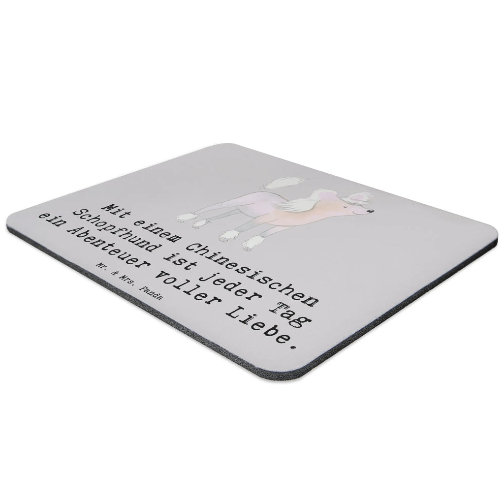 Mouse mat Mit einem Chinesischen Schopfhund ist jeder Tag ein Abenteuer voller Liebe. Designer Mauspad, Mousepad, Mauspad, Einzigartiges Mauspad, Arbeitszimmer, Mauspad Büro, Computer zubehör, PC Zubehör, Mausunterlage, Büroausstattung, Hund, Hunderasse, Rassehund, Hundebesitzer, Geschenk, Tierfreund, Schenken, Welpe