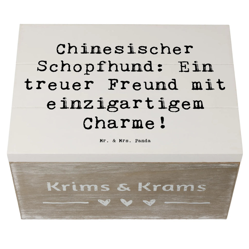 Wooden chest Saying Chinesischer Schopfhund: Ein treuer Freund mit einzigartigem Charme! Holzkiste, Dekokiste, Schatulle, Geschenkdose, Geschenkbox, Erinnerungsbox, XXL, Erinnerungskiste, Truhe, Kiste, Schatzkiste, Aufbewahrungsbox, Hund, Hunderasse, Rassehund, Hundebesitzer, Geschenk, Tierfreund, Schenken, Welpe