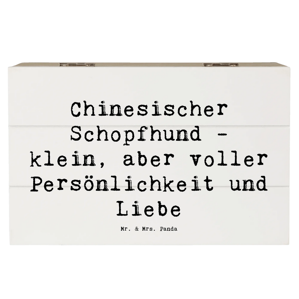 Wooden chest Saying Chinesischer Schopfhund - klein, aber voller Persönlichkeit und Liebe Erinnerungskiste, Geschenkdose, Holzkiste, Aufbewahrungsbox, Erinnerungsbox, Kiste, Schatulle, Schatzkiste, Geschenkbox, Dekokiste, XXL, Truhe, Hund, Hunderasse, Rassehund, Hundebesitzer, Geschenk, Tierfreund, Schenken, Welpe