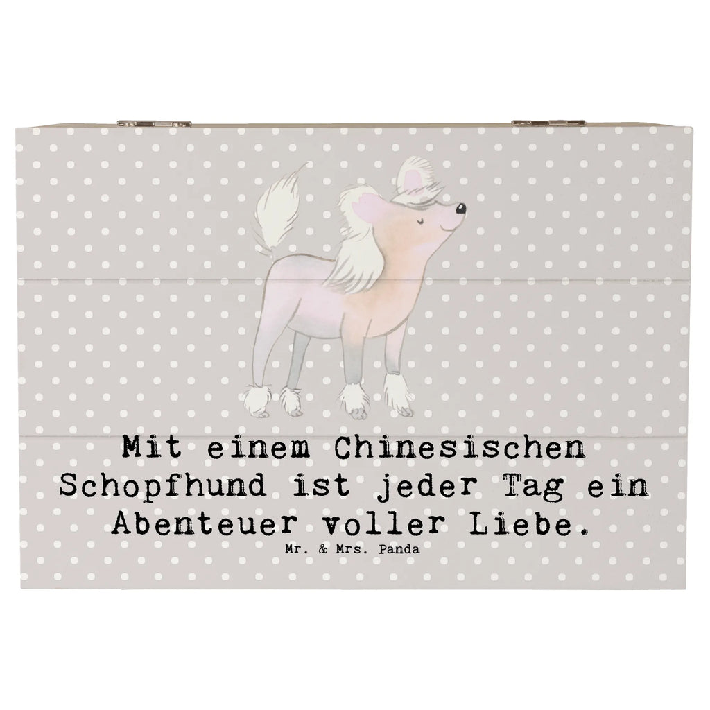 Holzkiste Chinesischer Schopfhund Abenteuer Aufbewahrungsbox, Truhe, XXL, Geschenkbox, Erinnerungsbox, Schatzkiste, Geschenkdose, Schatulle, Dekokiste, Holzkiste, Kiste, Erinnerungskiste, Hund, Hunderasse, Rassehund, Hundebesitzer, Geschenk, Tierfreund, Schenken, Welpe