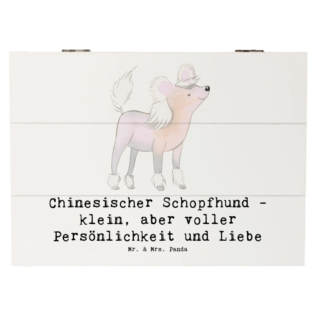 Wooden chest Chinesischer Schopfhund - klein, aber voller Persönlichkeit und Liebe XXL, Dekokiste, Geschenkbox, Erinnerungskiste, Schatzkiste, Holzkiste, Schatulle, Geschenkdose, Erinnerungsbox, Truhe, Aufbewahrungsbox, Kiste, Hund, Hunderasse, Rassehund, Hundebesitzer, Geschenk, Tierfreund, Schenken, Welpe