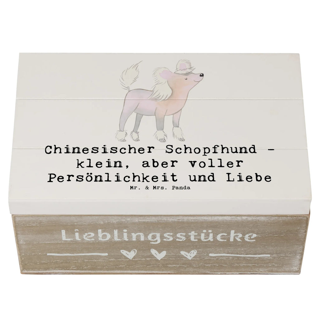 Wooden chest Chinesischer Schopfhund - klein, aber voller Persönlichkeit und Liebe XXL, Dekokiste, Geschenkbox, Erinnerungskiste, Schatzkiste, Holzkiste, Schatulle, Geschenkdose, Erinnerungsbox, Truhe, Aufbewahrungsbox, Kiste, Hund, Hunderasse, Rassehund, Hundebesitzer, Geschenk, Tierfreund, Schenken, Welpe
