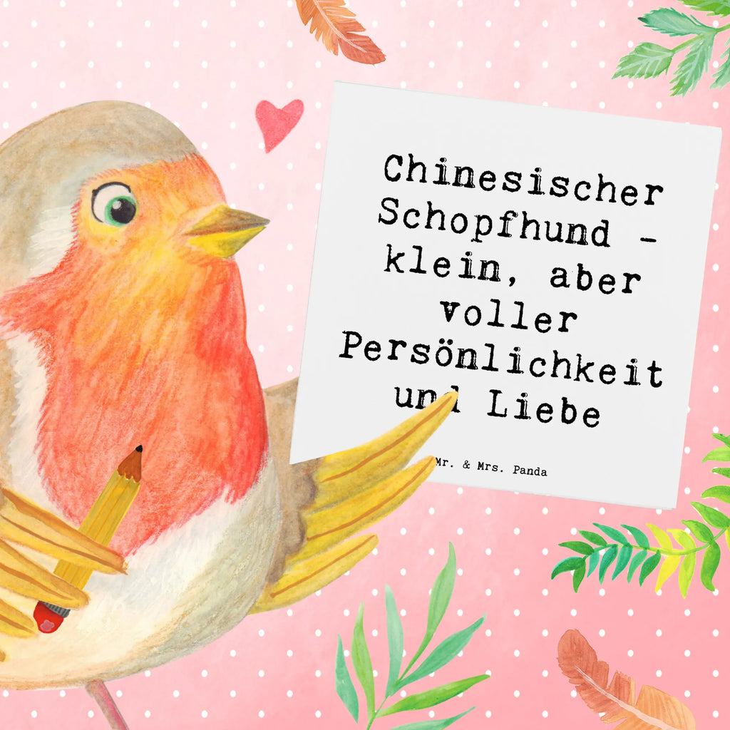 Deluxe Karte Spruch Chinesischer Schopfhund Liebe Klappkarte, Karte, Grußkarte, Glückwunschkarte, Einladungskarte, Hochzeitskarte, Hochwertige Klappkarte, Hochwertige Grußkarte, Geburtstagskarte, Hund, Hunderasse, Rassehund, Hundebesitzer, Geschenk, Tierfreund, Schenken, Welpe