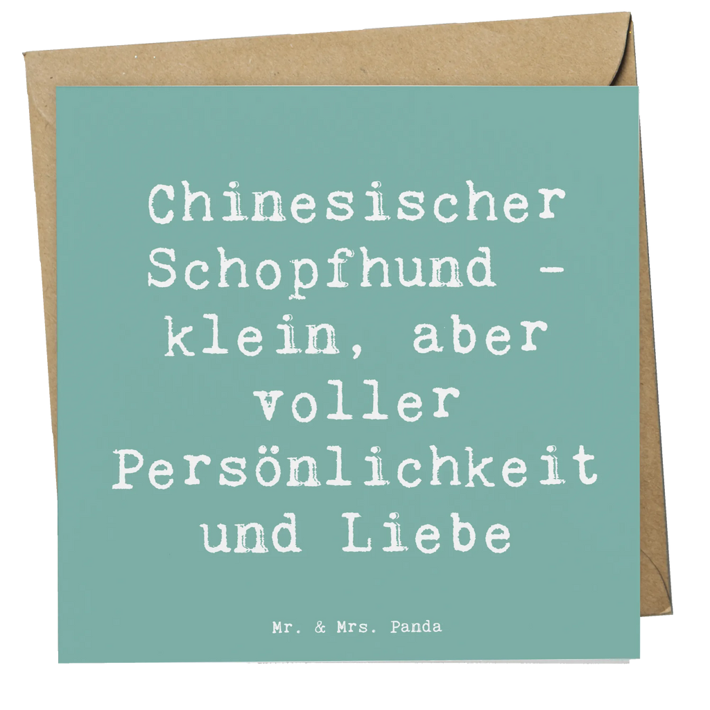 Deluxe Karte Spruch Chinesischer Schopfhund Liebe Klappkarte, Karte, Grußkarte, Glückwunschkarte, Einladungskarte, Hochzeitskarte, Hochwertige Klappkarte, Hochwertige Grußkarte, Geburtstagskarte, Hund, Hunderasse, Rassehund, Hundebesitzer, Geschenk, Tierfreund, Schenken, Welpe