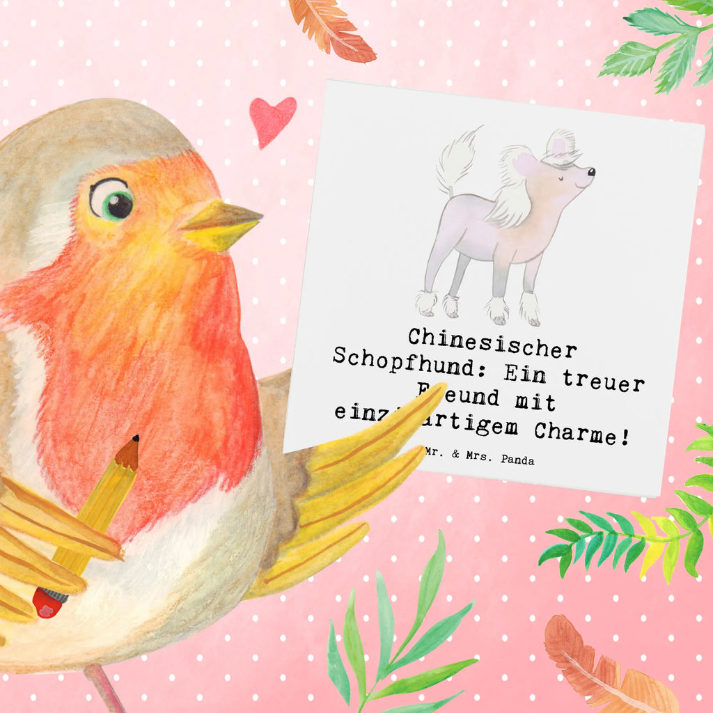 Deluxe Karte Chinesischer Schopfhund Charme Hochwertige Grußkarte, Hochzeitskarte, Hochwertige Klappkarte, Karte, Grußkarte, Geburtstagskarte, Glückwunschkarte, Einladungskarte, Klappkarte, Hund, Hunderasse, Rassehund, Hundebesitzer, Geschenk, Tierfreund, Schenken, Welpe