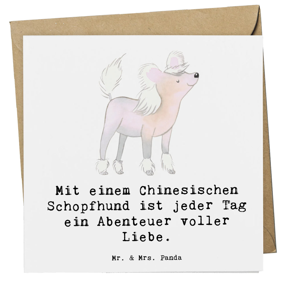 Deluxe Karte Chinesischer Schopfhund Abenteuer Grußkarte, Geburtstagskarte, Hochzeitskarte, Glückwunschkarte, Hochwertige Klappkarte, Karte, Klappkarte, Hochwertige Grußkarte, Einladungskarte, Hund, Hunderasse, Rassehund, Hundebesitzer, Geschenk, Tierfreund, Schenken, Welpe