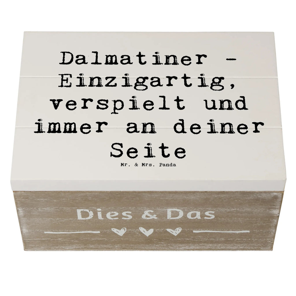 Wooden chest Saying Dalmatiner - Einzigartig, verspielt und immer an deiner Seite Schatulle, Erinnerungskiste, Dekokiste, XXL, Truhe, Schatzkiste, Geschenkbox, Kiste, Erinnerungsbox, Geschenkdose, Holzkiste, Aufbewahrungsbox, Hund, Hunderasse, Rassehund, Hundebesitzer, Geschenk, Tierfreund, Schenken, Welpe