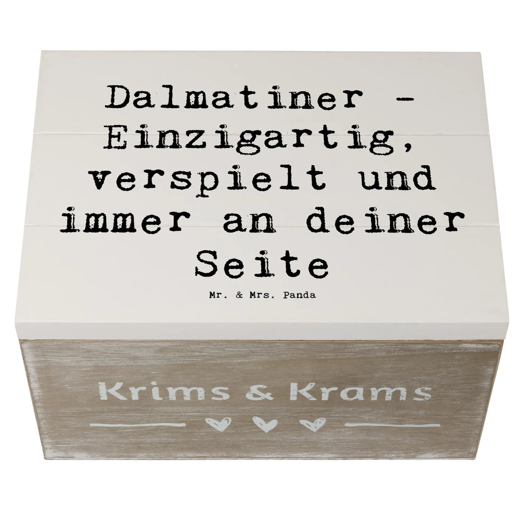 Wooden chest Saying Dalmatiner - Einzigartig, verspielt und immer an deiner Seite Schatulle, Erinnerungskiste, Dekokiste, XXL, Truhe, Schatzkiste, Geschenkbox, Kiste, Erinnerungsbox, Geschenkdose, Holzkiste, Aufbewahrungsbox, Hund, Hunderasse, Rassehund, Hundebesitzer, Geschenk, Tierfreund, Schenken, Welpe