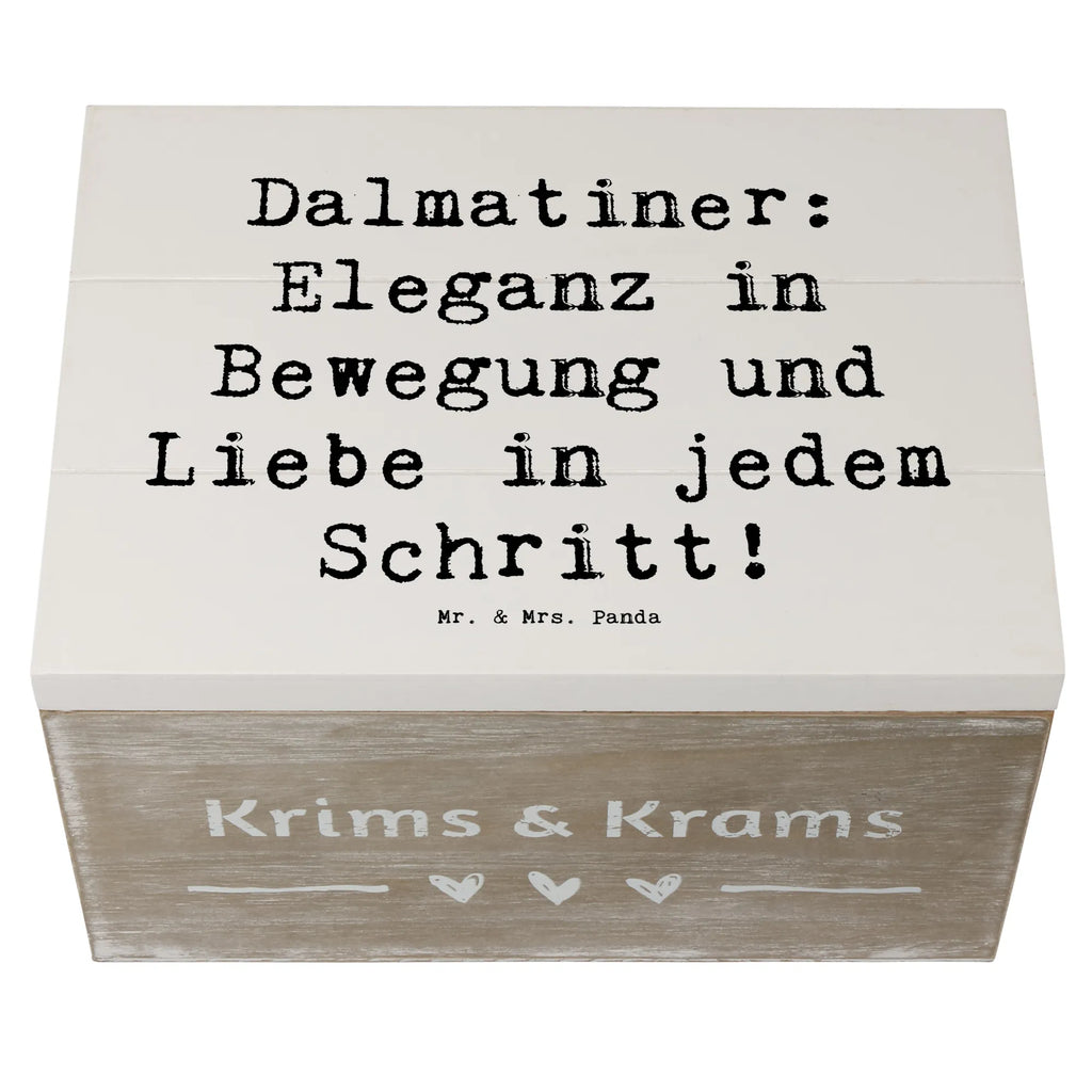 Wooden chest Saying Dalmatiner: Eleganz in Bewegung und Liebe in jedem Schritt! Geschenkbox, Holzkiste, Erinnerungskiste, Schatzkiste, Kiste, XXL, Aufbewahrungsbox, Geschenkdose, Dekokiste, Erinnerungsbox, Truhe, Schatulle, Hund, Hunderasse, Rassehund, Hundebesitzer, Geschenk, Tierfreund, Schenken, Welpe