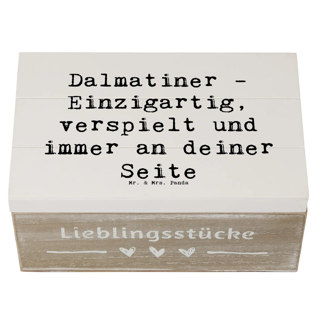 Wooden chest Saying Dalmatiner - Einzigartig, verspielt und immer an deiner Seite Schatulle, Erinnerungskiste, Dekokiste, XXL, Truhe, Schatzkiste, Geschenkbox, Kiste, Erinnerungsbox, Geschenkdose, Holzkiste, Aufbewahrungsbox, Hund, Hunderasse, Rassehund, Hundebesitzer, Geschenk, Tierfreund, Schenken, Welpe