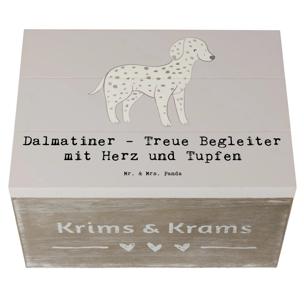 Wooden chest Dalmatiner - Treue Begleiter mit Herz und Tupfen Aufbewahrungsbox, XXL, Schatulle, Schatzkiste, Kiste, Holzkiste, Erinnerungskiste, Erinnerungsbox, Truhe, Geschenkdose, Geschenkbox, Dekokiste, Hund, Hunderasse, Rassehund, Hundebesitzer, Geschenk, Tierfreund, Schenken, Welpe