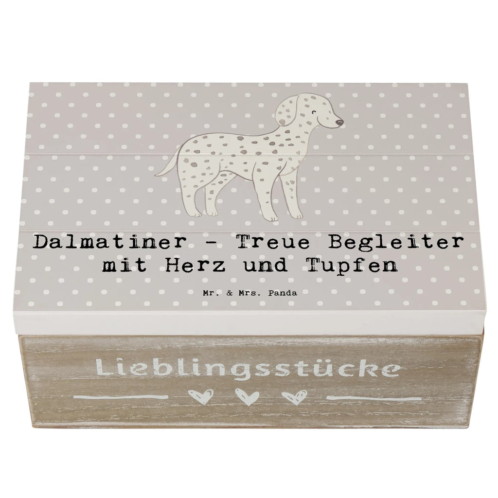 Wooden chest Dalmatiner - Treue Begleiter mit Herz und Tupfen Aufbewahrungsbox, XXL, Schatulle, Schatzkiste, Kiste, Holzkiste, Erinnerungskiste, Erinnerungsbox, Truhe, Geschenkdose, Geschenkbox, Dekokiste, Hund, Hunderasse, Rassehund, Hundebesitzer, Geschenk, Tierfreund, Schenken, Welpe