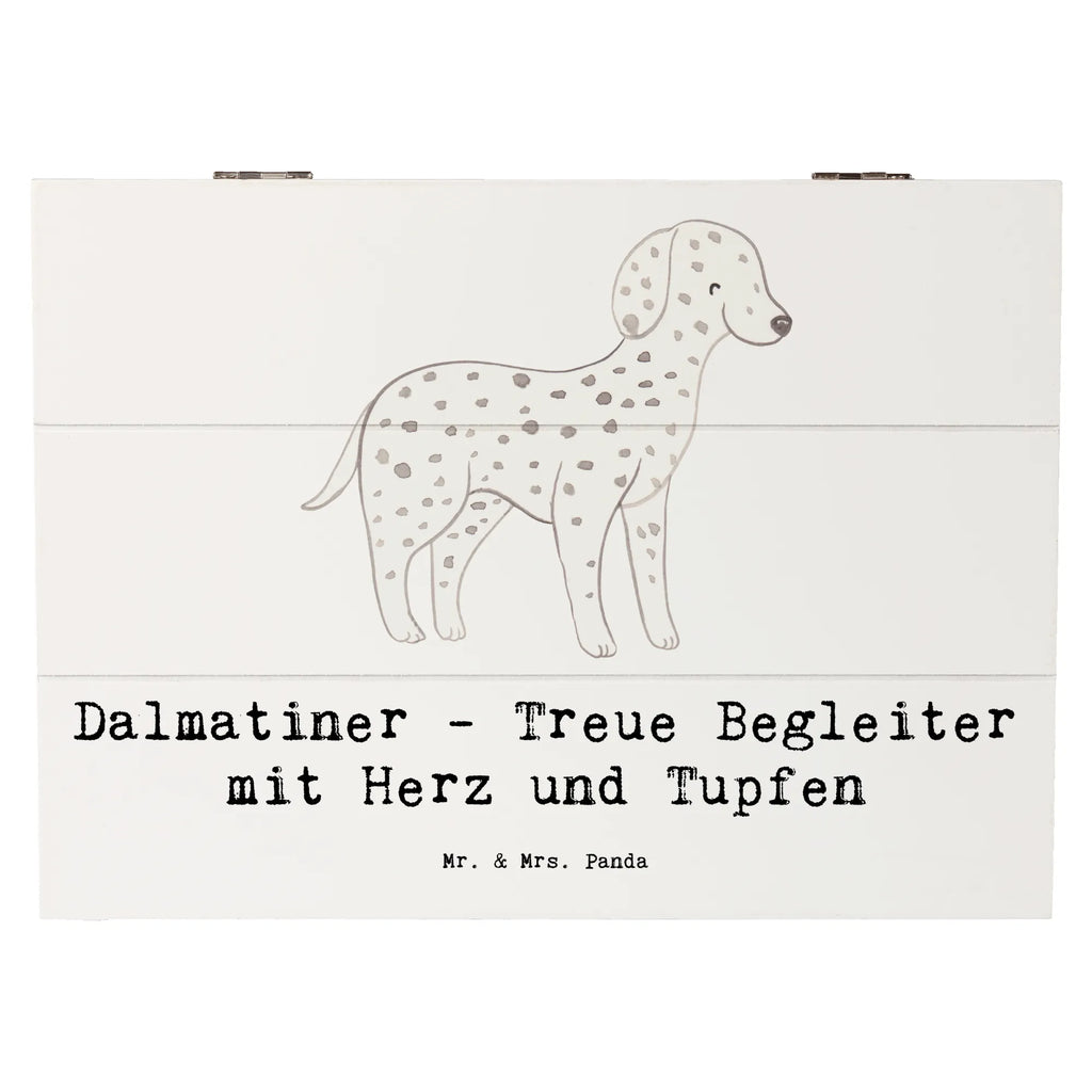 Wooden chest Dalmatiner - Treue Begleiter mit Herz und Tupfen Aufbewahrungsbox, XXL, Schatulle, Schatzkiste, Kiste, Holzkiste, Erinnerungskiste, Erinnerungsbox, Truhe, Geschenkdose, Geschenkbox, Dekokiste, Hund, Hunderasse, Rassehund, Hundebesitzer, Geschenk, Tierfreund, Schenken, Welpe