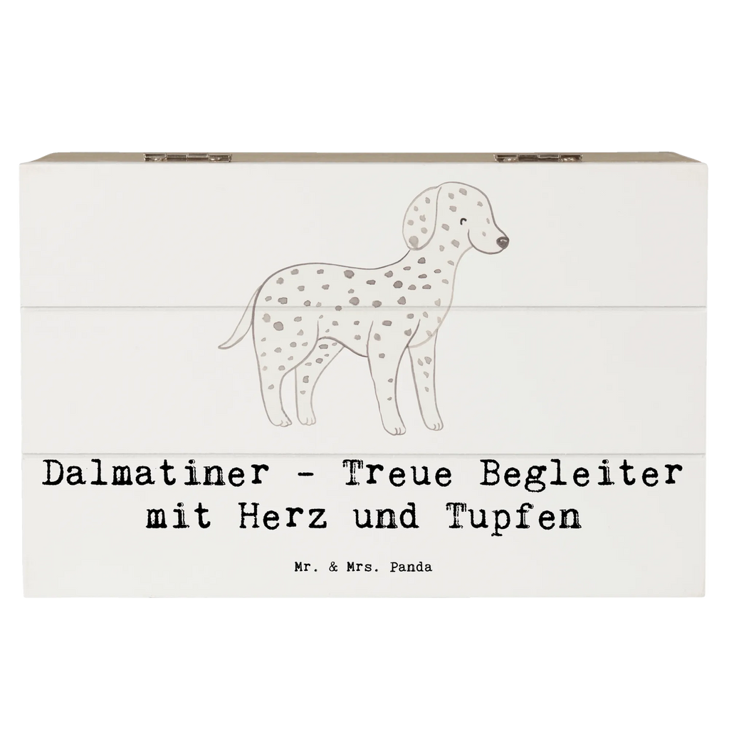 Wooden chest Dalmatiner - Treue Begleiter mit Herz und Tupfen Aufbewahrungsbox, XXL, Schatulle, Schatzkiste, Kiste, Holzkiste, Erinnerungskiste, Erinnerungsbox, Truhe, Geschenkdose, Geschenkbox, Dekokiste, Hund, Hunderasse, Rassehund, Hundebesitzer, Geschenk, Tierfreund, Schenken, Welpe