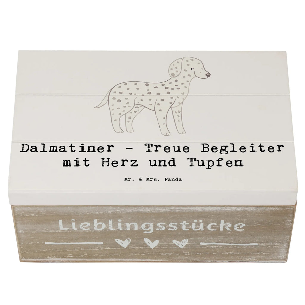 Wooden chest Dalmatiner - Treue Begleiter mit Herz und Tupfen Aufbewahrungsbox, XXL, Schatulle, Schatzkiste, Kiste, Holzkiste, Erinnerungskiste, Erinnerungsbox, Truhe, Geschenkdose, Geschenkbox, Dekokiste, Hund, Hunderasse, Rassehund, Hundebesitzer, Geschenk, Tierfreund, Schenken, Welpe