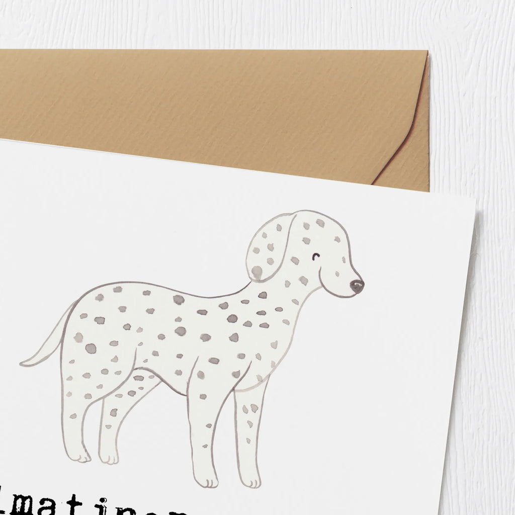 Deluxe Card Dalmatiner - Treue Begleiter mit Herz und Tupfen Grußkarte, Hochwertige Klappkarte, Glückwunschkarte, Hochwertige Grußkarte, Karte, Klappkarte, Hochzeitskarte, Geburtstagskarte, Einladungskarte, Hund, Hunderasse, Rassehund, Hundebesitzer, Geschenk, Tierfreund, Schenken, Welpe