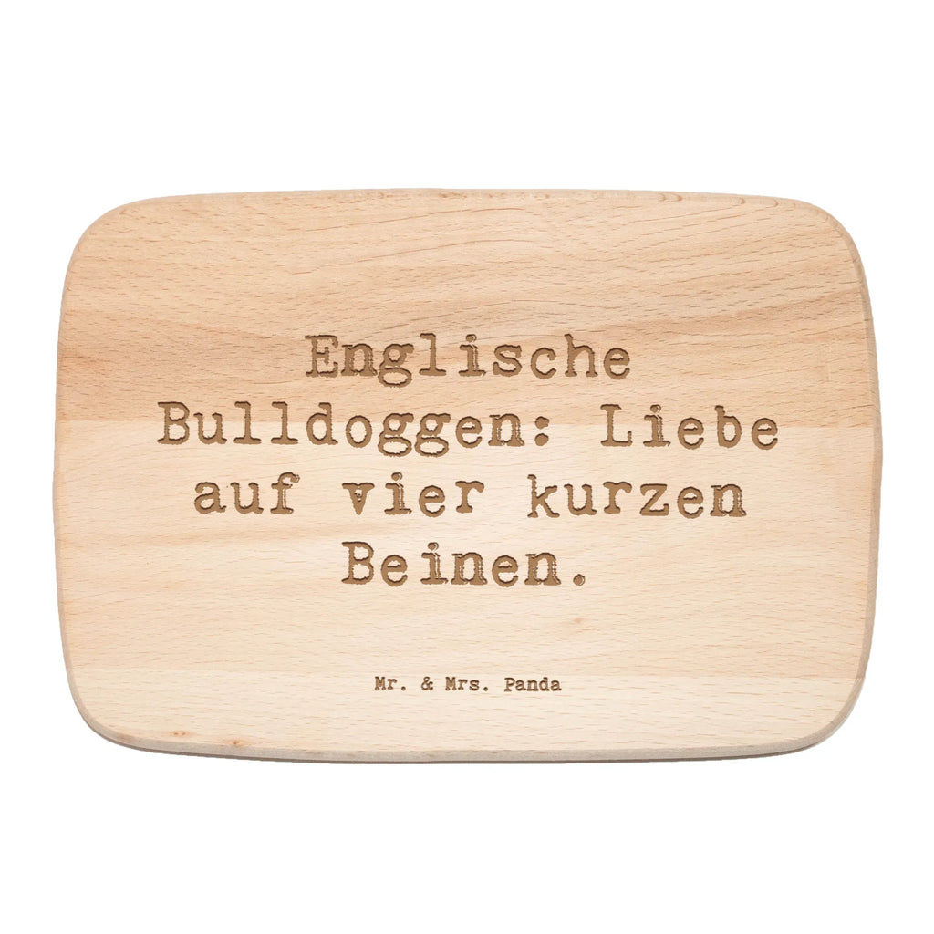 Serving board Saying Englische Bulldoggen: Liebe auf vier kurzen Beinen. cutting board, breakfast board, Board, Dog, dog breed, purebred dog, dog owner, gift, animal lover, giving, puppy