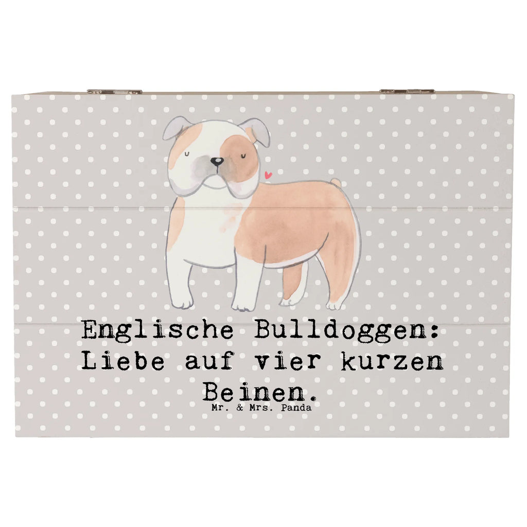Wooden chest Englische Bulldoggen: Liebe auf vier kurzen Beinen. Erinnerungskiste, Holzkiste, Erinnerungsbox, Schatulle, Aufbewahrungsbox, XXL, Geschenkdose, Kiste, Truhe, Geschenkbox, Schatzkiste, Dekokiste, Hund, Hunderasse, Rassehund, Hundebesitzer, Geschenk, Tierfreund, Schenken, Welpe