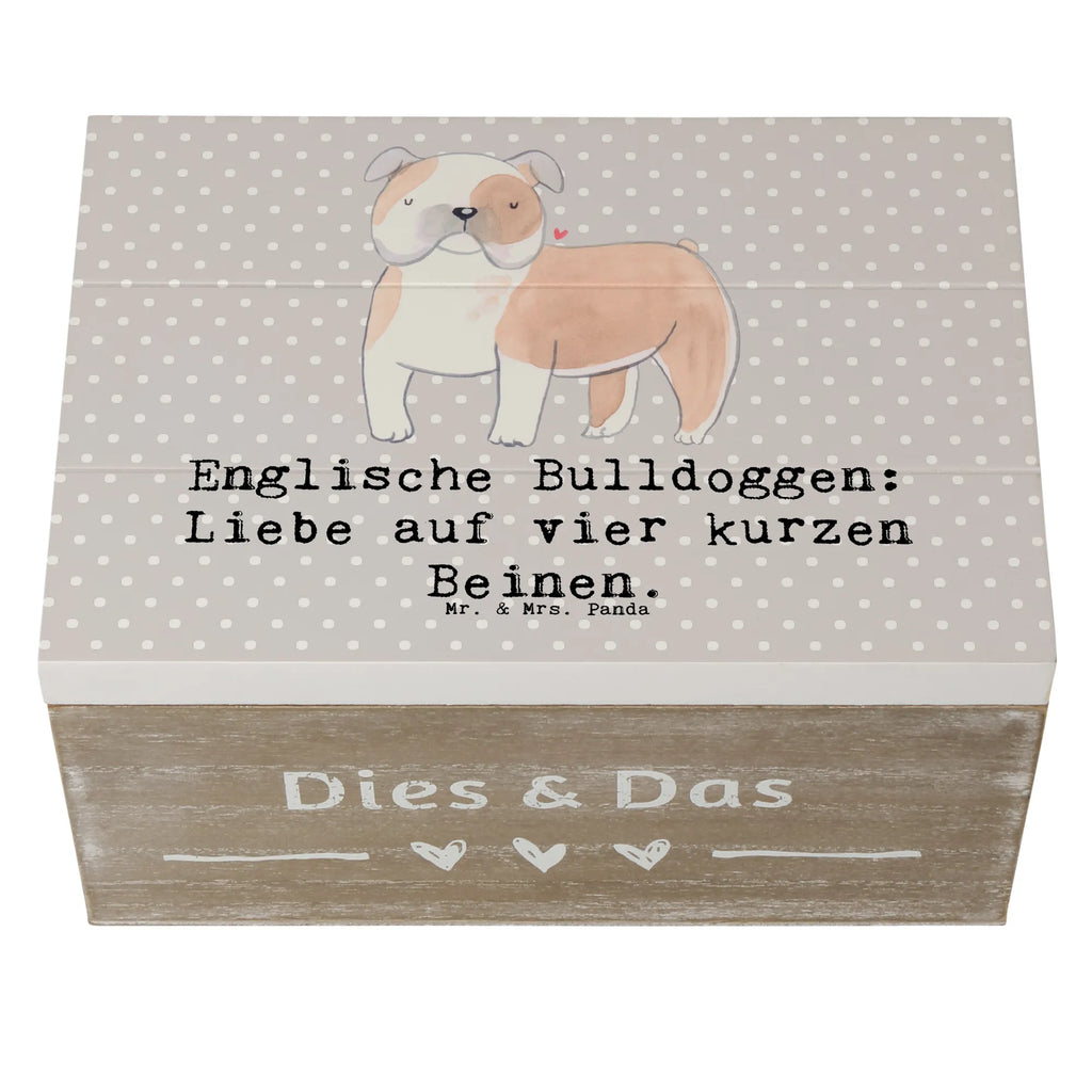 Wooden chest Englische Bulldoggen: Liebe auf vier kurzen Beinen. Erinnerungskiste, Holzkiste, Erinnerungsbox, Schatulle, Aufbewahrungsbox, XXL, Geschenkdose, Kiste, Truhe, Geschenkbox, Schatzkiste, Dekokiste, Hund, Hunderasse, Rassehund, Hundebesitzer, Geschenk, Tierfreund, Schenken, Welpe