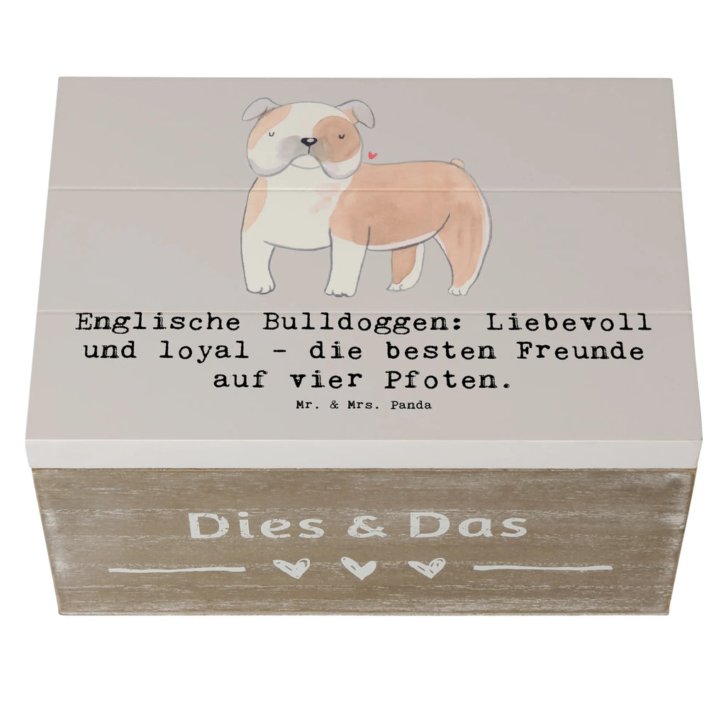 Wooden chest Englische Bulldoggen: Liebevoll und loyal - die besten Freunde auf vier Pfoten. Schatulle, Erinnerungsbox, Erinnerungskiste, Truhe, Holzkiste, Kiste, Geschenkdose, Dekokiste, Geschenkbox, Aufbewahrungsbox, XXL, Schatzkiste, Hund, Hunderasse, Rassehund, Hundebesitzer, Geschenk, Tierfreund, Schenken, Welpe