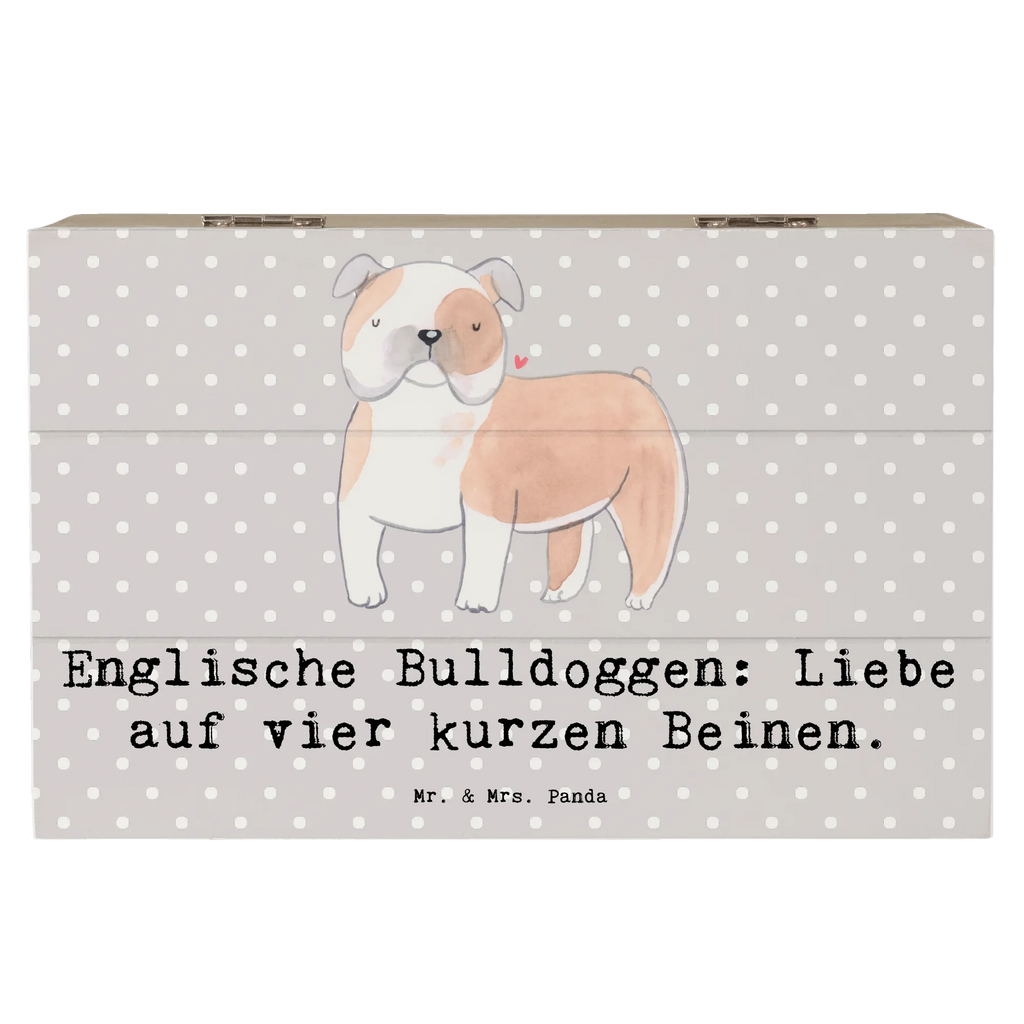 Wooden chest Englische Bulldoggen: Liebe auf vier kurzen Beinen. Erinnerungskiste, Holzkiste, Erinnerungsbox, Schatulle, Aufbewahrungsbox, XXL, Geschenkdose, Kiste, Truhe, Geschenkbox, Schatzkiste, Dekokiste, Hund, Hunderasse, Rassehund, Hundebesitzer, Geschenk, Tierfreund, Schenken, Welpe