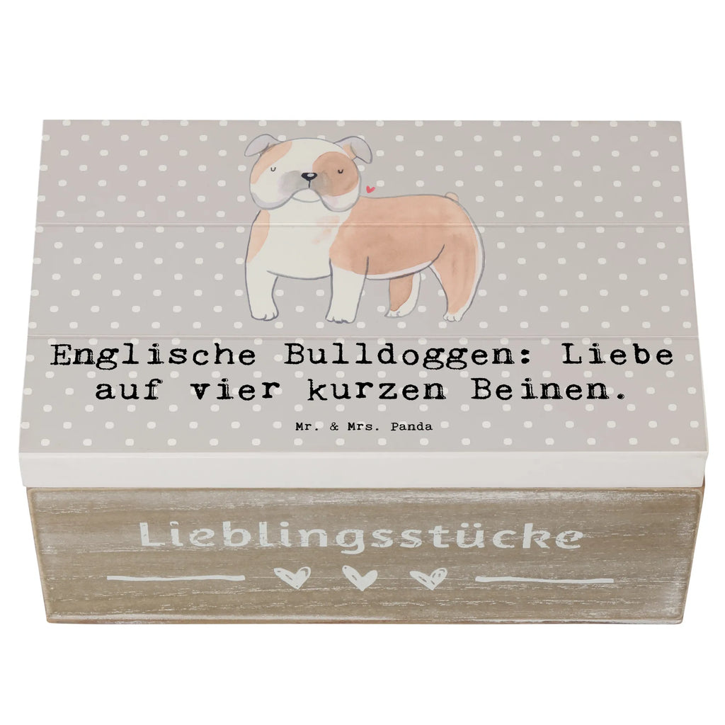 Wooden chest Englische Bulldoggen: Liebe auf vier kurzen Beinen. Erinnerungskiste, Holzkiste, Erinnerungsbox, Schatulle, Aufbewahrungsbox, XXL, Geschenkdose, Kiste, Truhe, Geschenkbox, Schatzkiste, Dekokiste, Hund, Hunderasse, Rassehund, Hundebesitzer, Geschenk, Tierfreund, Schenken, Welpe