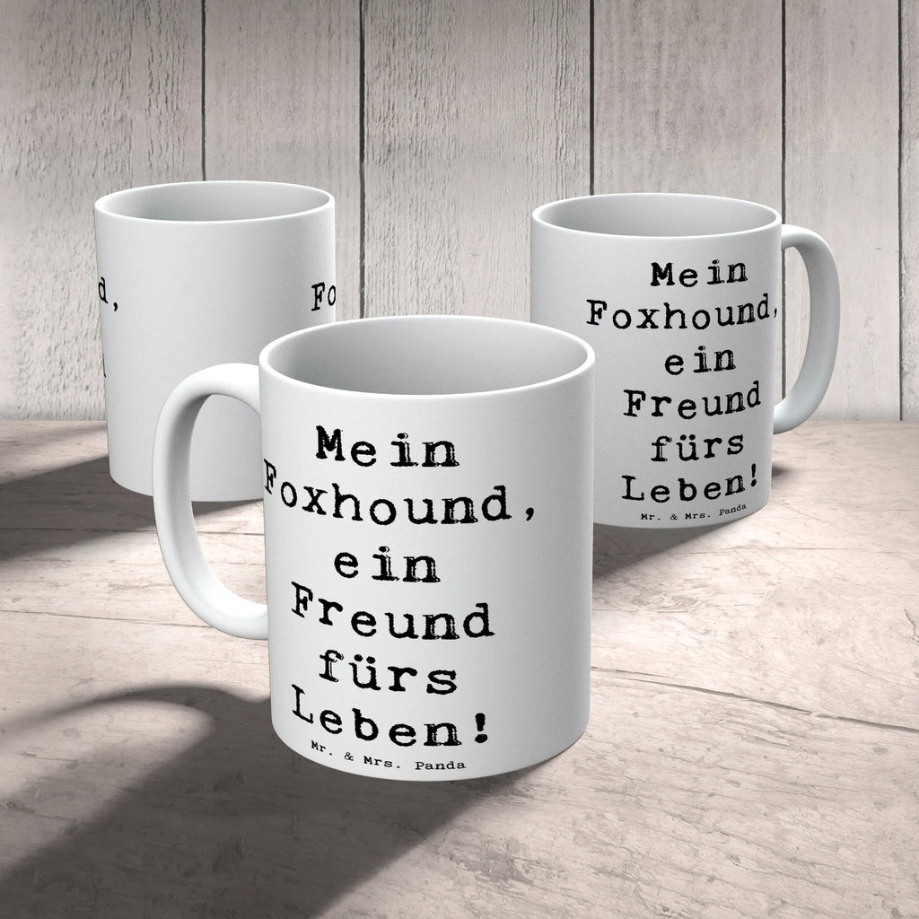 Tasse Spruch Foxhound Freund Porzellantasse, Keramiktasse, Tasse mit Motiven, Tasse, Bürotasse, Tasse mit Zitaten, Geschenktasse, Kaffeetasse, Teetasse, Hund, Hunderasse, Rassehund, Hundebesitzer, Geschenk, Tierfreund, Schenken, Welpe