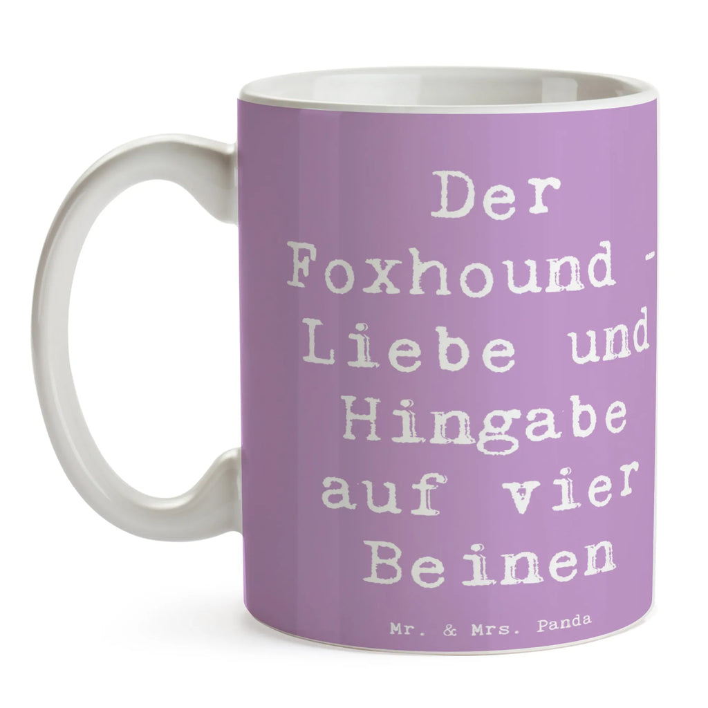 Tasse Spruch Liebevoller Foxhound Bürotasse, Teetasse, Tasse mit Zitaten, Keramiktasse, Tasse mit Motiven, Porzellantasse, Tasse, Kaffeetasse, Geschenktasse, Hund, Hunderasse, Rassehund, Hundebesitzer, Geschenk, Tierfreund, Schenken, Welpe