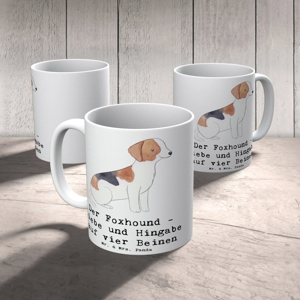 Tasse Liebevoller Foxhound Keramiktasse, Geschenktasse, Teetasse, Tasse, Tasse mit Zitaten, Porzellantasse, Bürotasse, Kaffeetasse, Tasse mit Motiven, Hund, Hunderasse, Rassehund, Hundebesitzer, Geschenk, Tierfreund, Schenken, Welpe
