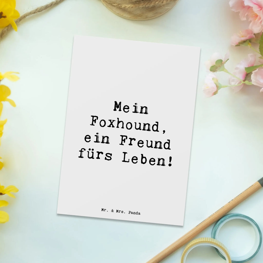 Postkarte Spruch Foxhound Freund Einladungskarte, Einladungskarten Geburtstag, Einladung, Ansichtskarten, Karte, Ansichtskarte, Einladung Geburtstag, Postkarte, Geschenkkarte, Dankeskarte, Grußkarte, Geburtstagskarte, Hund, Hunderasse, Rassehund, Hundebesitzer, Geschenk, Tierfreund, Schenken, Welpe