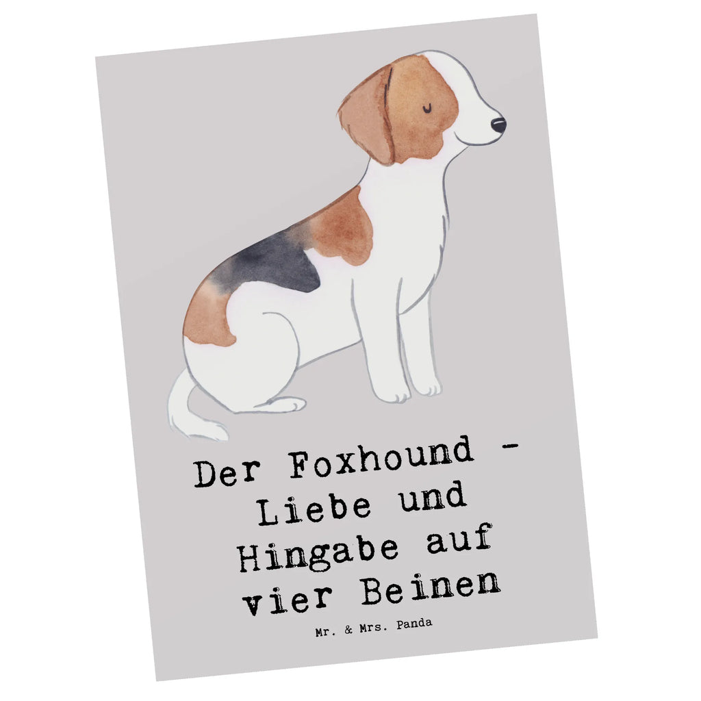 Postkarte Liebevoller Foxhound Dankeskarte, Ansichtskarte, Ansichtskarten, Geschenkkarte, Geburtstagskarte, Karte, Einladung Geburtstag, Grußkarte, Einladungskarten Geburtstag, Postkarte, Einladung, Einladungskarte, Hund, Hunderasse, Rassehund, Hundebesitzer, Geschenk, Tierfreund, Schenken, Welpe