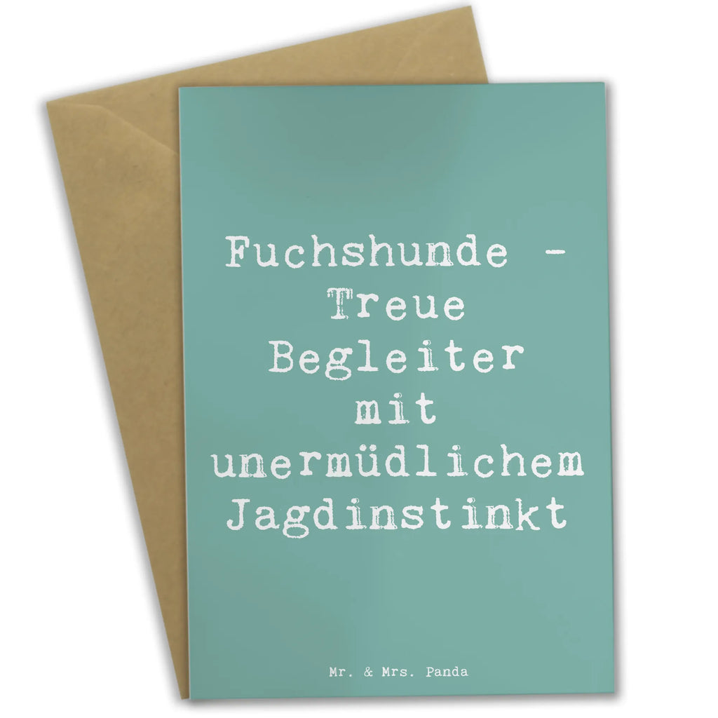 Greetings card Saying Fuchshunde - Treue Begleiter mit unermüdlichem Jagdinstinkt Einladungskarte, Glückwunschkarte, Grußkarte, Geburtstagskarte, Klappkarte, Hochzeitskarte, Karte, Ansichtskarten, Hund, Hunderasse, Rassehund, Hundebesitzer, Geschenk, Tierfreund, Schenken, Welpe